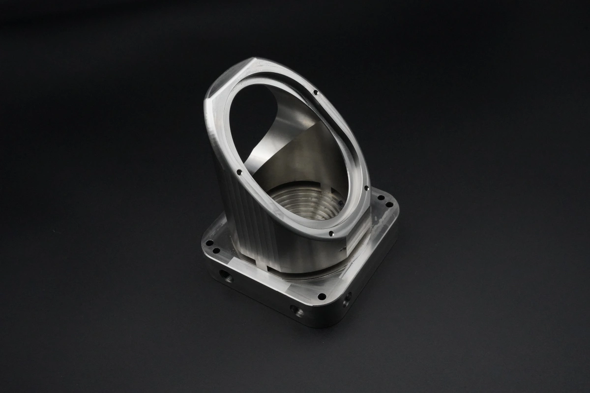 High-Precision 5-Axis Machined 316L Stainless Steel Robotic Joint with Anodizing | ISO2768-F Standard