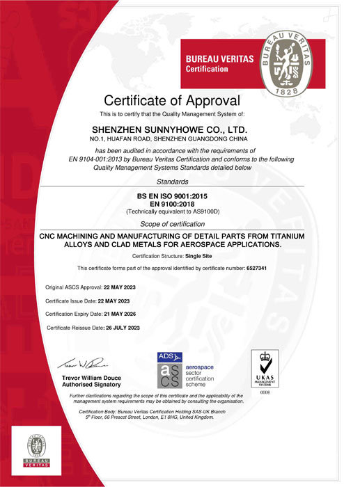 ISO9001 and AS9100D